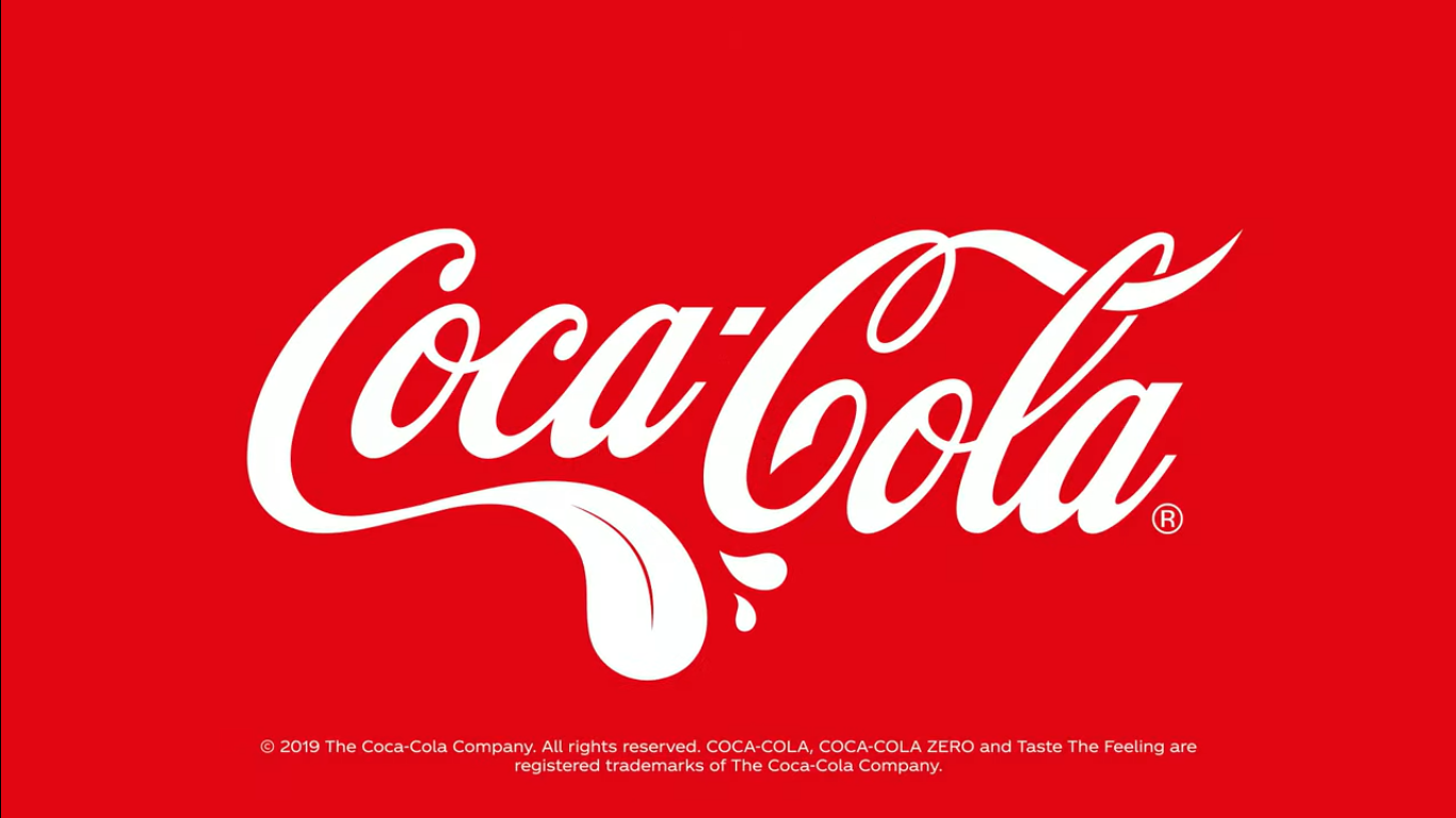 Logo da Coca Cola personalizado com uma língua